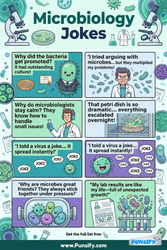 175+ Hilarious Microbiology Jokes & Puns That Will Make You Laugh Out Loud