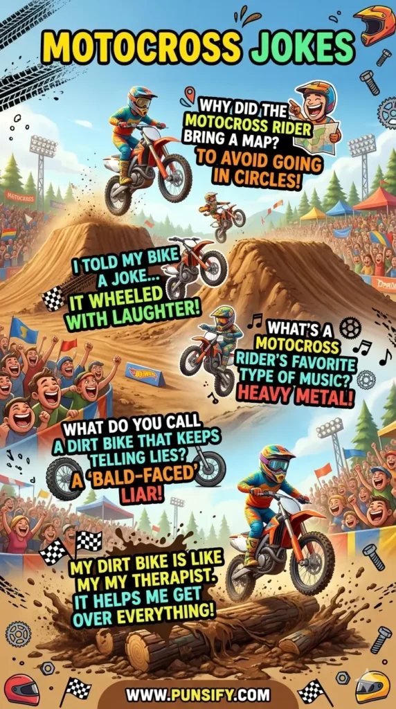 187+ Hilarious Motocross Jokes to Rev Up Your Laughter and Fun