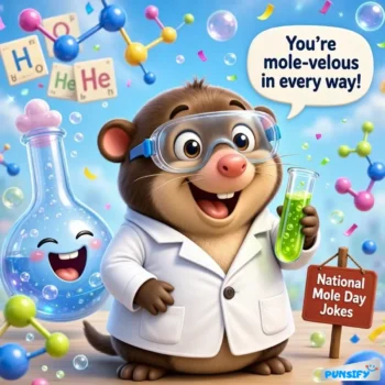 167+ Hilarious National Mole Day Jokes for Laughs and Chemistry Fun