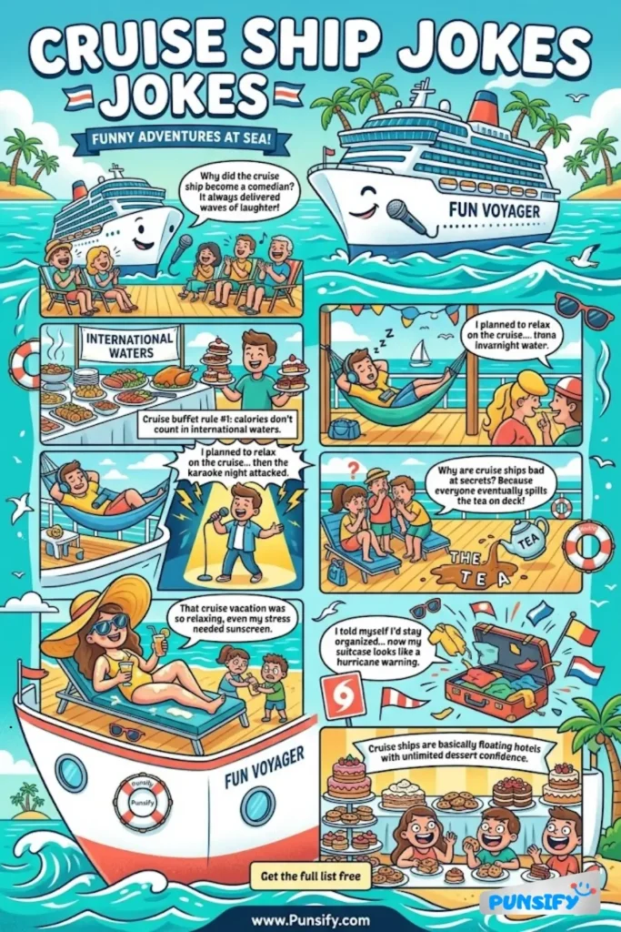 169+ Nautical Nonsense Ahoy with Cruise Ship Jokes and Puns to Set Sail with Laughter