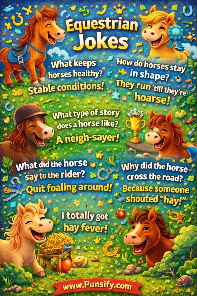 175+ Galloping Guffaws: Equestrian Jokes and Puns to Trot Your Socks Off