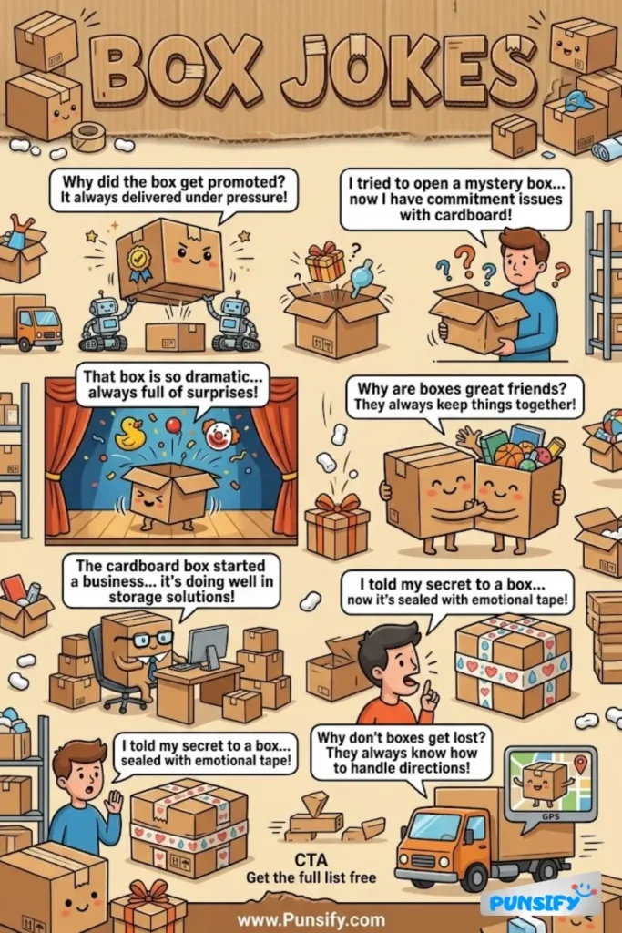193+ Hilarious Box Jokes & Puns That Will Have You Laughing Out of the Box