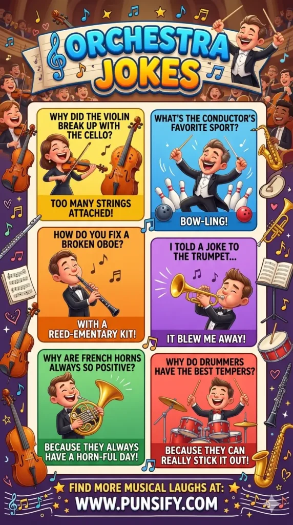 165+ Hilarious Orchestra Jokes to Tune Up Your Laughter and Joy