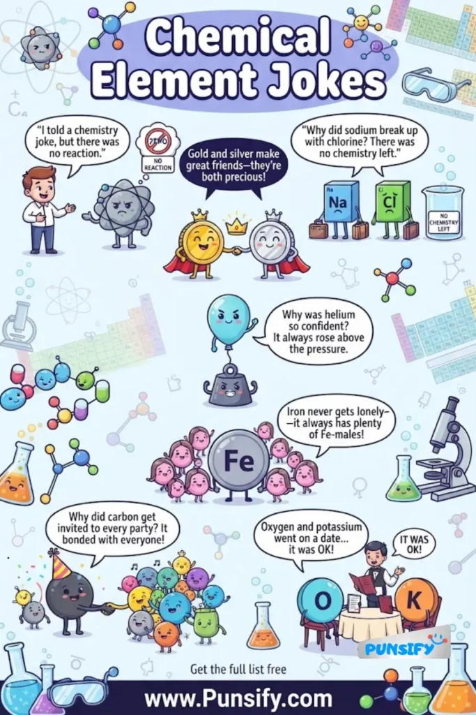 159+ Hilarious Chemical Element Jokes to Ignite Your Laughter in 2026
