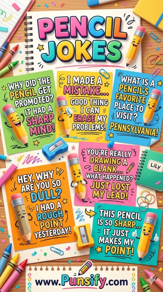 159+ Hilarious Pencil Jokes That Will Draw Smiles for Everyone