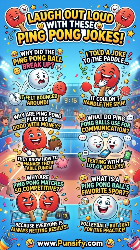 173+ Hilarious Ping Pong Jokes That Will Keep You Laughing All Day