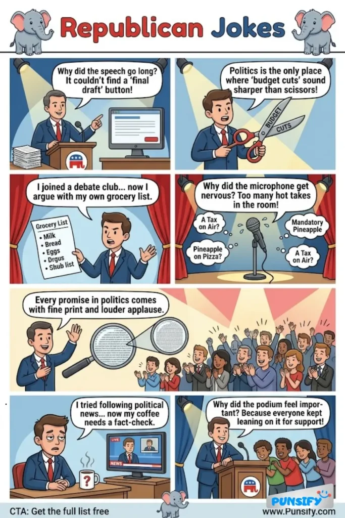 Republican Jokes and Puns That Will Make You Laugh 167+ Times