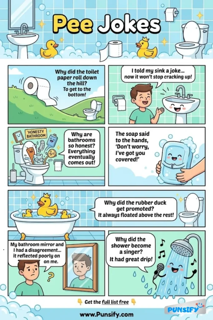 163+ Hilarious Pee Jokes & puns That Will Make You Laugh Out Loud Today