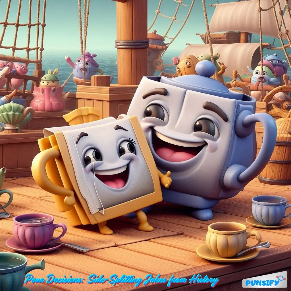 185+ Brew-tiful Boston Tea Party Jokes and Puns to Steep Your Sides in Laughter