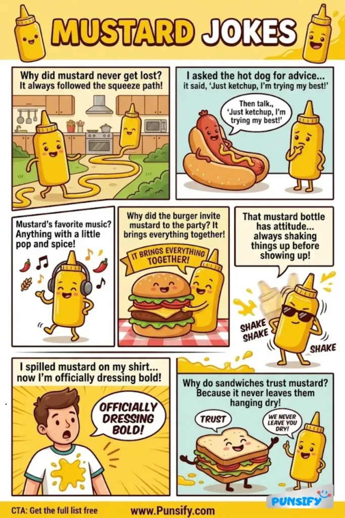 195+ Hilarious Mustard Jokes & Puns That Will Make You Laugh Out Loud Today