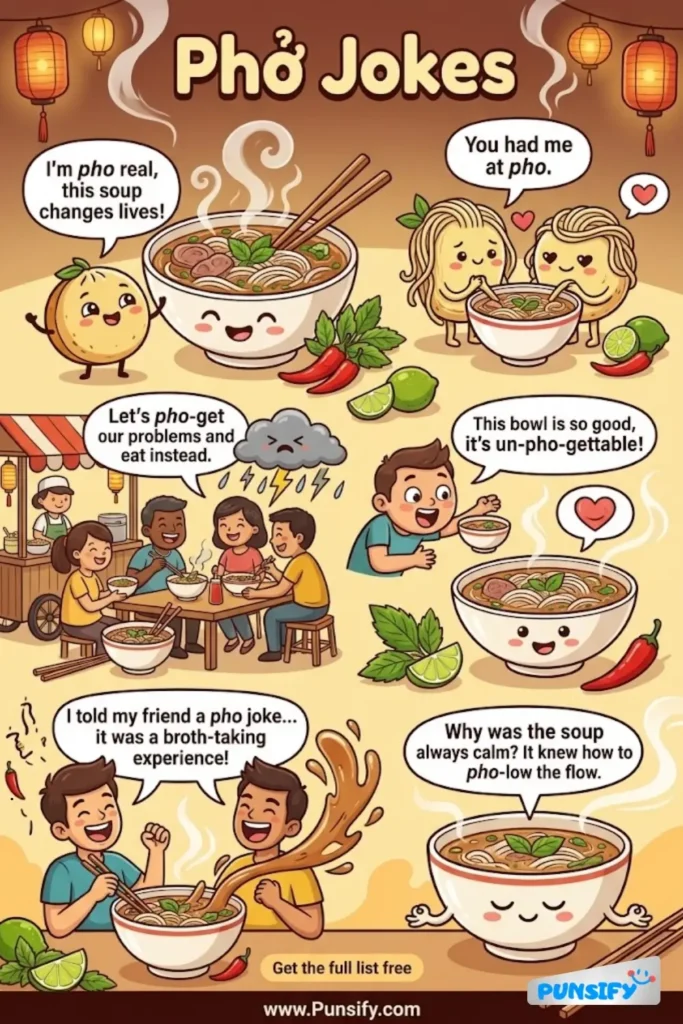 185+ Hilarious Pho Jokes & Puns to Spice Up Your Day with Laughter and Fun