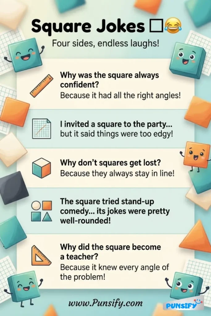 169+ Hilarious Square Jokes and Puns That Will Make You Laugh Out Loud