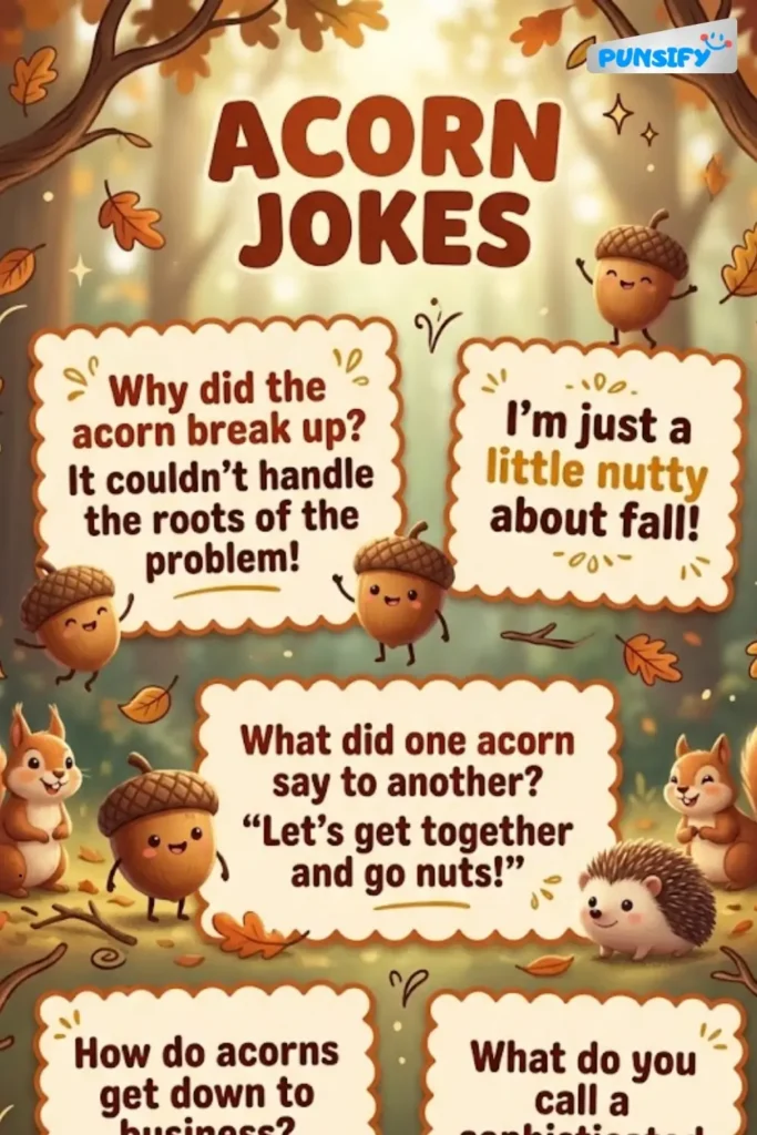 133+ Nutty Delight in Acorn Jokes and Puns for a Laughing Good Time