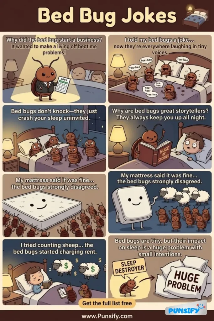 159+ Hilarious Bed Bug Jokes & Puns That Will Bug You with Laughter All Night!
