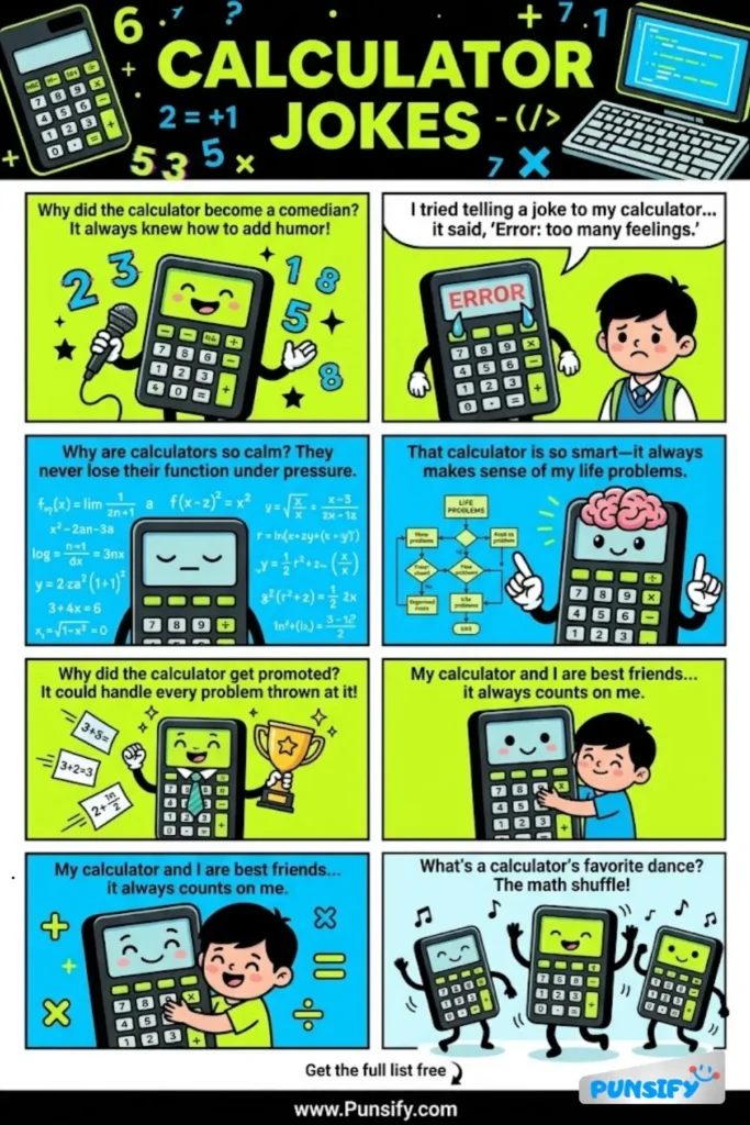 157+ Hilarious Calculator Jokes & Puns That Add Up to a Laughing Good Time
