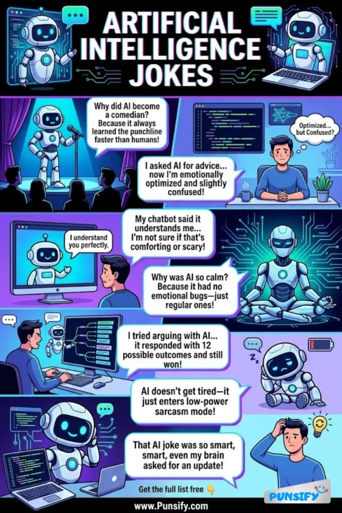 183+ Hilarious Artificial Intelligence Jokes & Puns That Compute Chuckles and Giggles