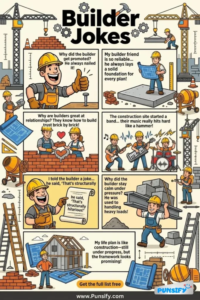 159+ Hilarious Builder Jokes & Puns That'll Nail Your Funny Bone with Laughter