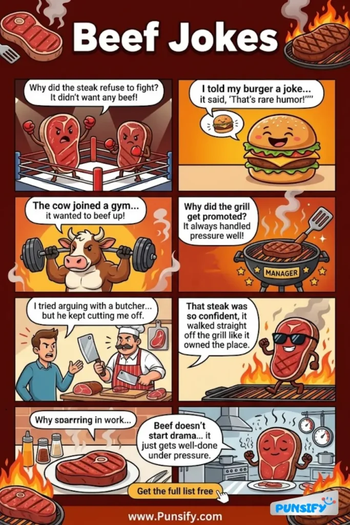 195+ Hilarious Beef Jokes & Puns That Will Have You Mooing with Laughter!