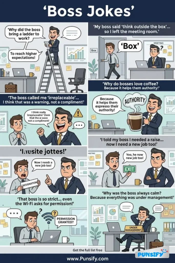 183+ Hilarious Boss Jokes & Puns That Will Have You Laughing Out of Office!