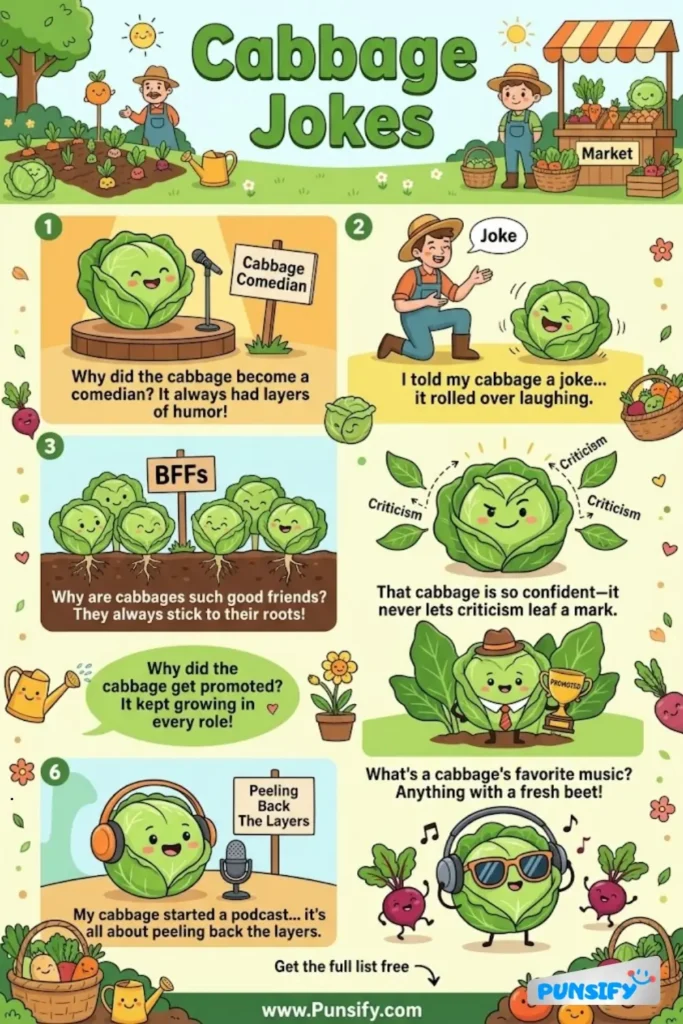 175+ Hilarious Cabbage Jokes & Puns That Will Leaf You in Stitches!