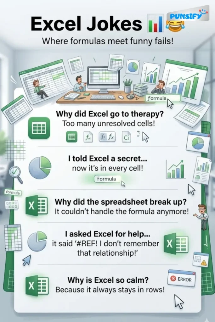197+ Hilarious Excel Jokes and Puns That Will Make You Cell-ebrate!