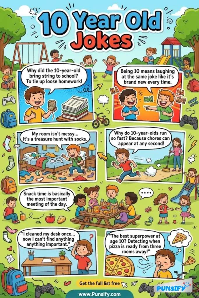 163+ Hilarious Gags and Giggles from 10 Year Old Jokes & Puns Bonanza