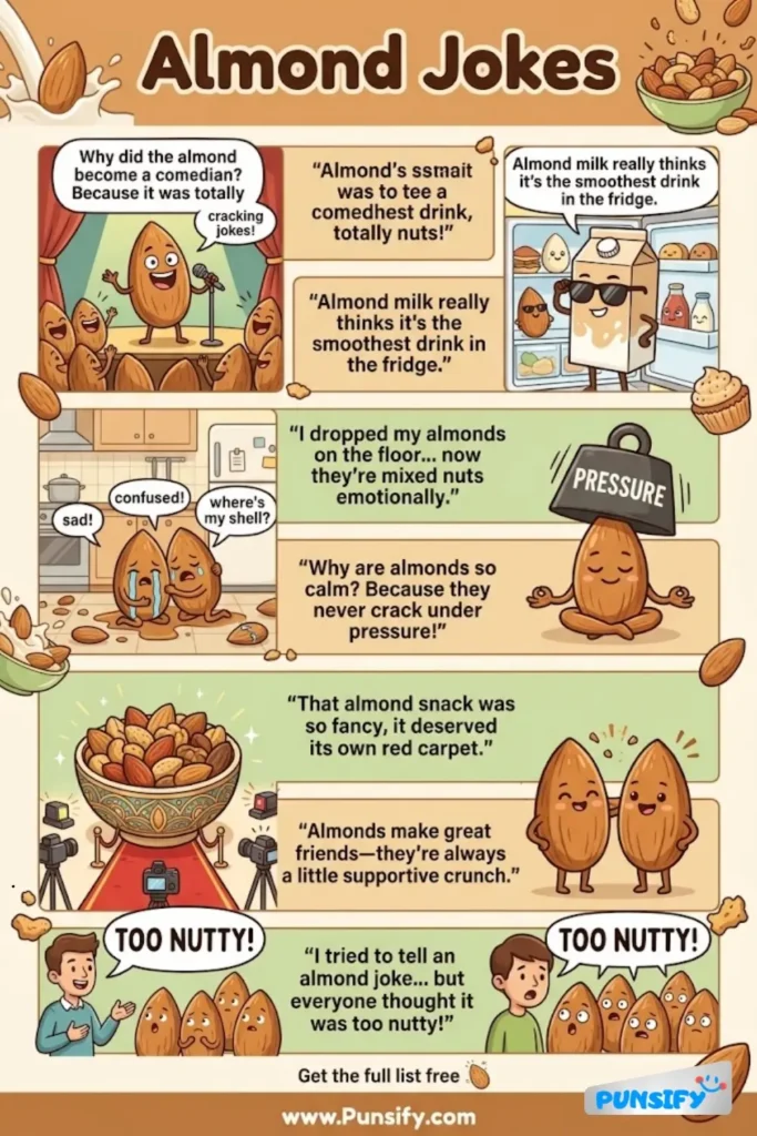 175+ Hilarious Almond Jokes & Puns That Will Crack You Up and Leave You Nuts!