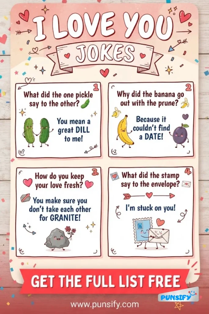 183+ Heartfelt Puns and I Love You Jokes to Tickle Your Funny Bone in 2026