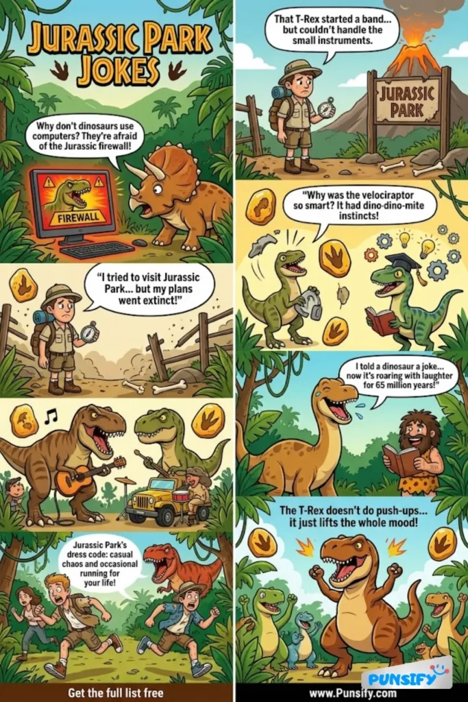 187+ Dino-mite Jurassic Park Jokes and Puns to T-Rex Your Sides!