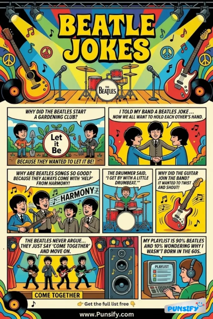 195+ Hilarious Beatle Jokes & Puns to Let Your Funny Bone Twist and Shout!