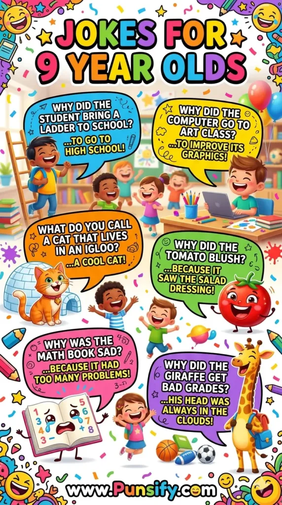 153+ Hilarious Jokes For 9 Year Olds That Will Make You Giggle Nonstop