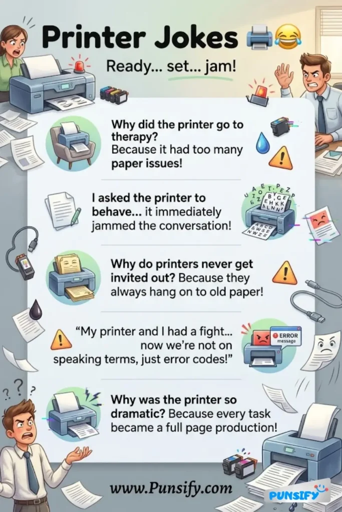 173+ Hilarious Printer Jokes and Puns That Will Make You Laugh Out Loud Today