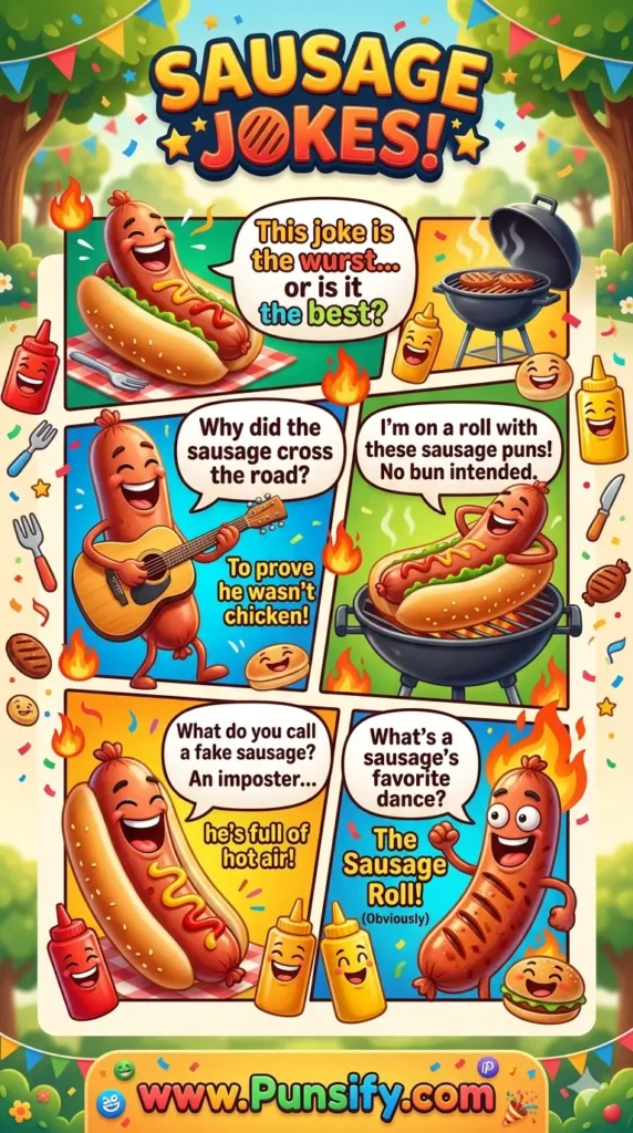 187+ Hilarious Sausage Jokes That Will Make You Sizzle with Laughter