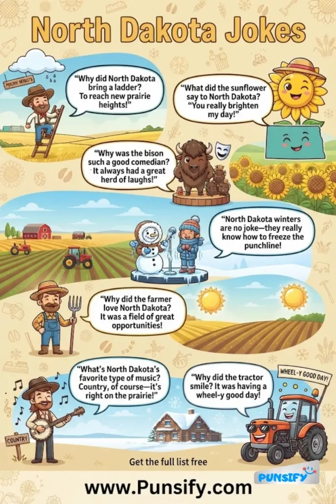 179+ North Dakota Jokes That Will Tickle Your Funny Bone in 2026