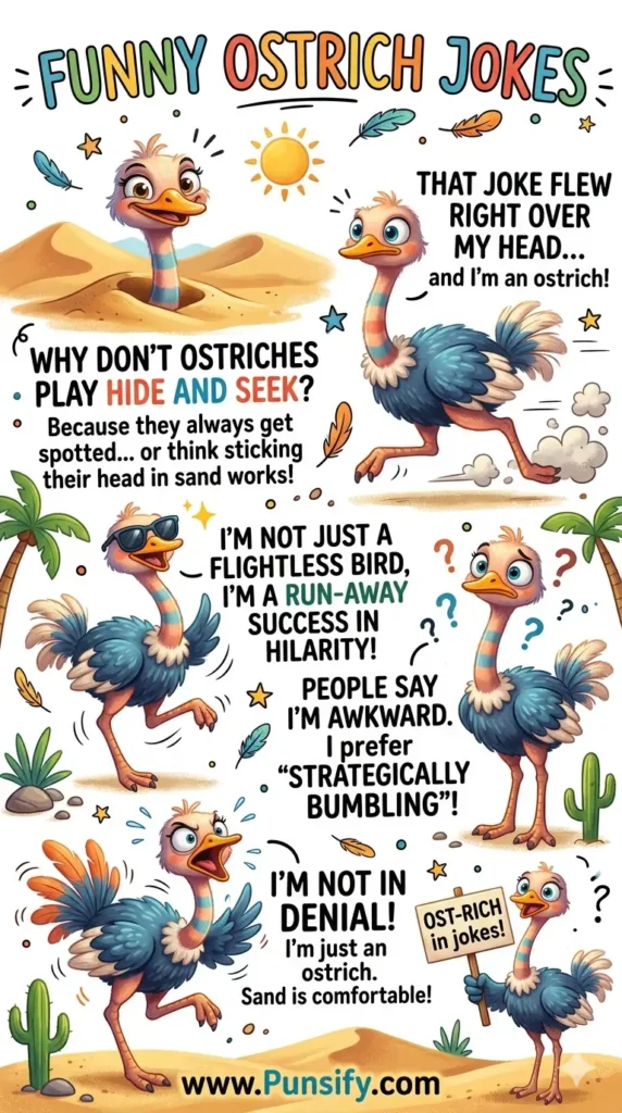 169+ Hilarious Ostrich Jokes to Tickle Your Funny Bone and Lift Spirits