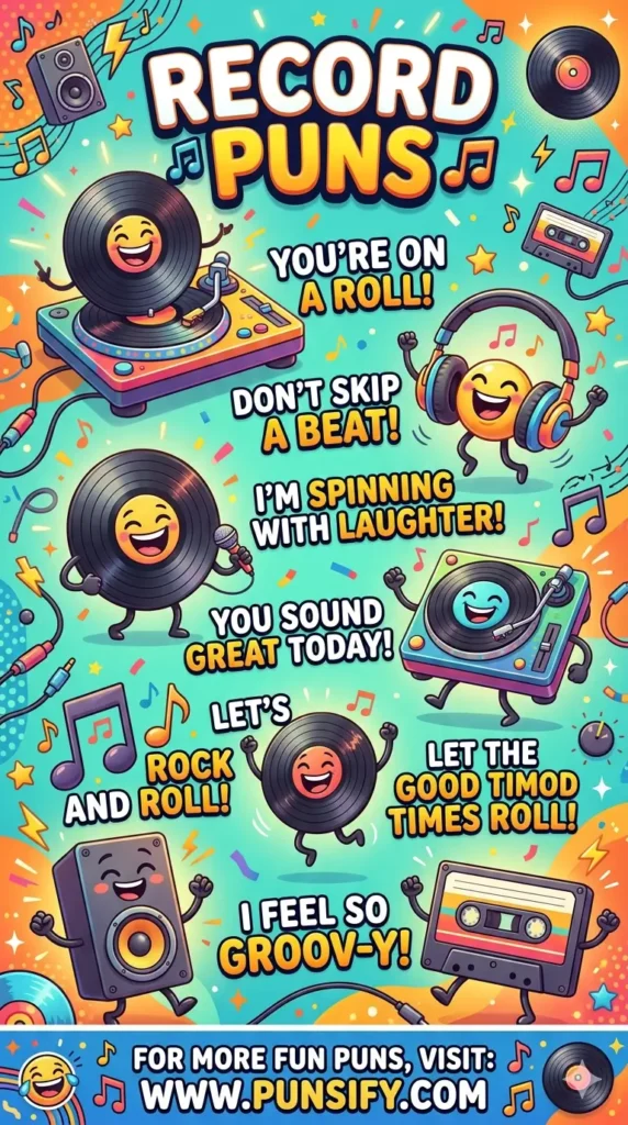195+ Hilarious Record Puns to Spin Your Way into Laughter and Fun
