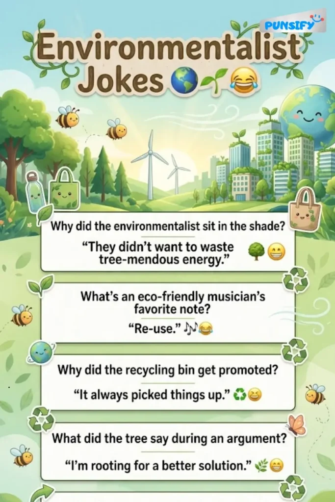 179+ Eco-mazing Laughs with Environmentalist Jokes and Puns That Will Grow on You!