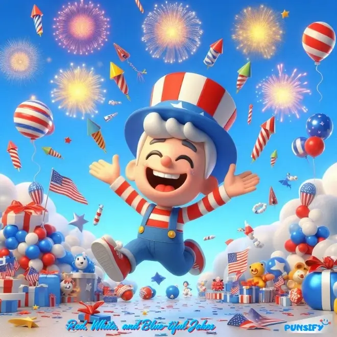 Red White and Blue tiful Jokes