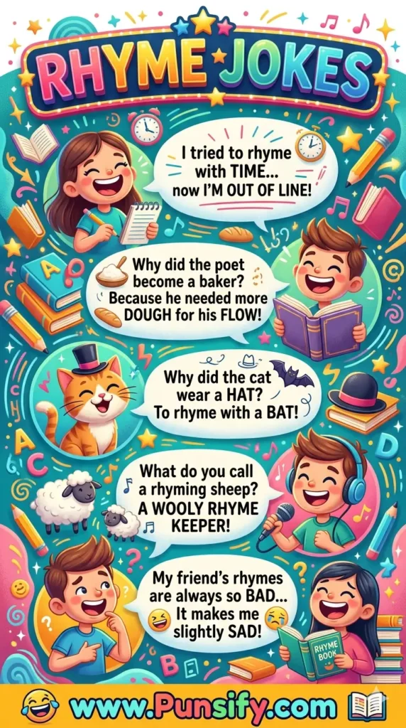 185+ Hilarious Rhyme Jokes for Endless Laughs and Family Fun