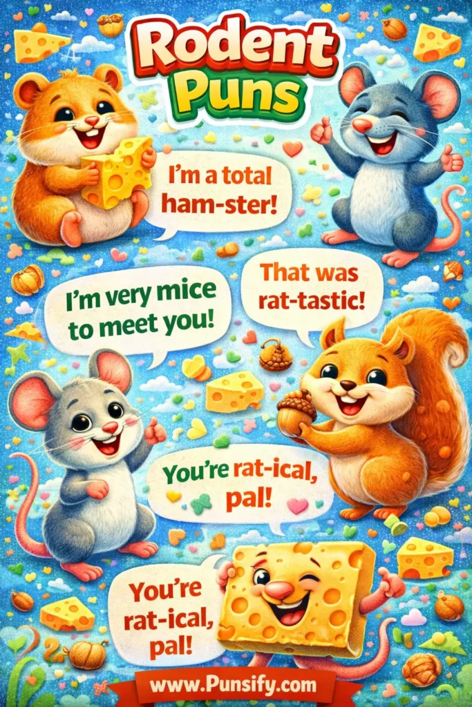 165+ Hilarious Rodent Puns That Will Make You Smile and Squeak with Joy