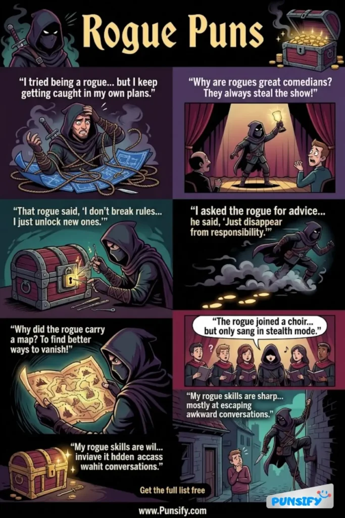 167+ Hilarious Rogue Puns & Jokes That Will Make You Laugh Out Loud Today