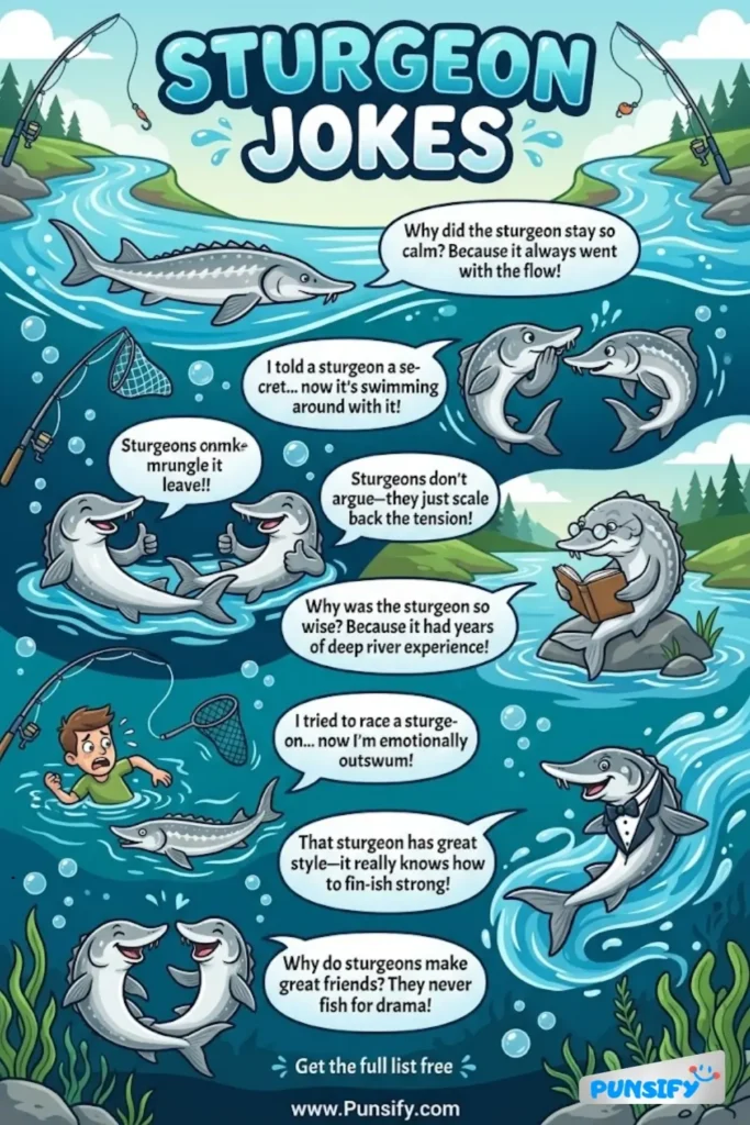 159+ Hilarious Sturgeon Jokes and Puns to Keep You Hooked on Laughter