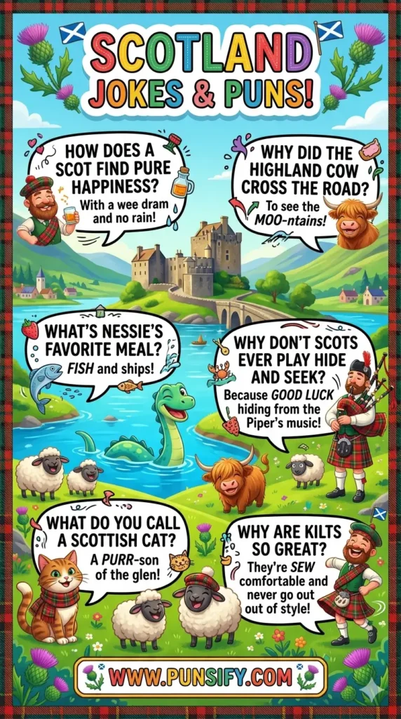 187+ Hilarious Scotland Jokes That Will Tickle Your Funny Bone