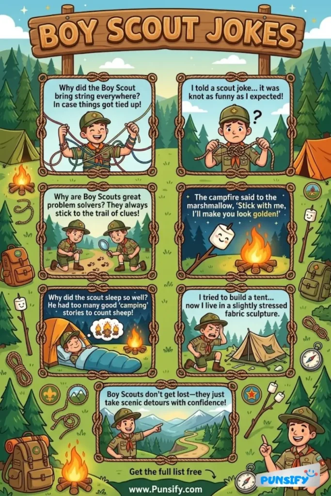 163+ Hilarious Boy Scout Jokes & Puns That Will Have You Tenting with Laughter!