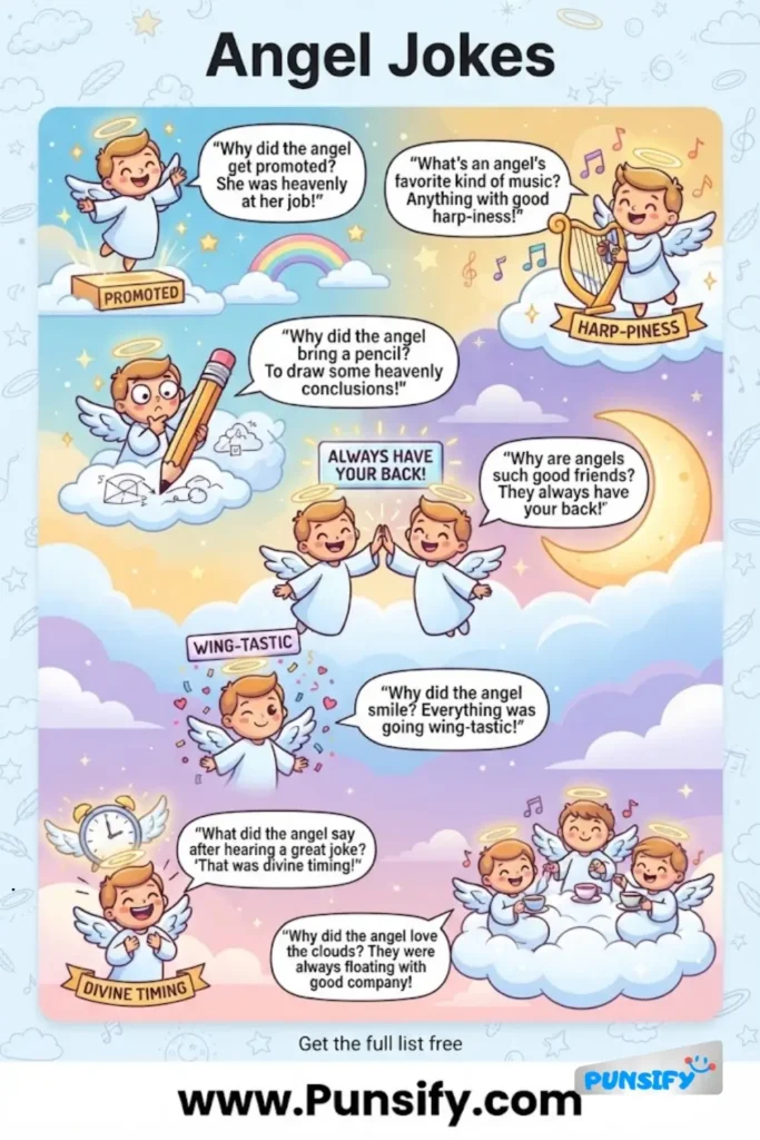167+ Heavenly Hilarity with Angel Jokes and Puns to Lift Your Spirits