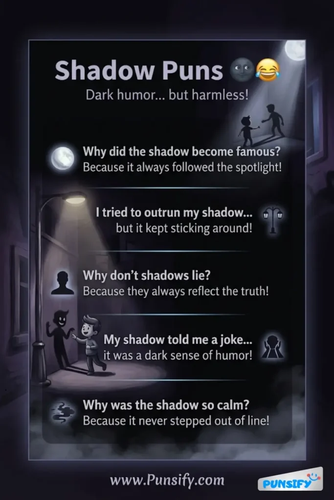195+ Hilarious Shadow Puns and Jokes That Will Brighten Your Day Instantly