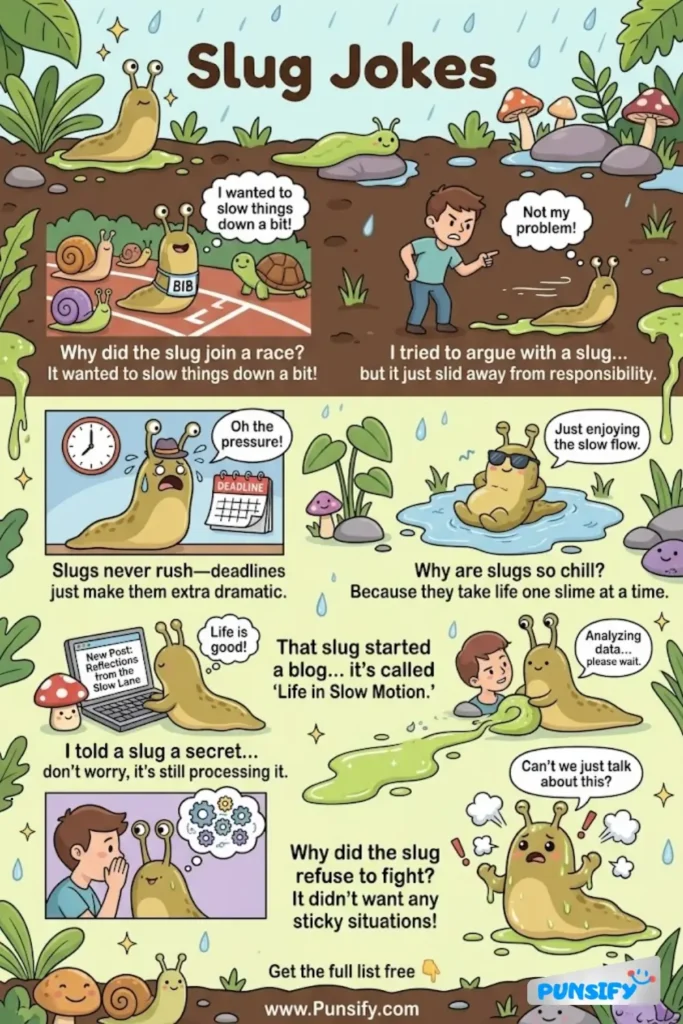 153+ Hilarious Slug Jokes & Puns That Will Make You Laugh and Smile Today
