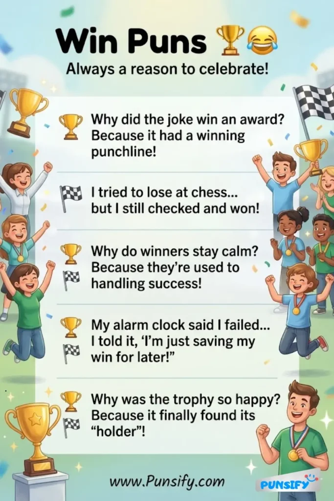 167+ Hilarious Win Puns and Jokes to Brighten Your Day and Spark a Smile