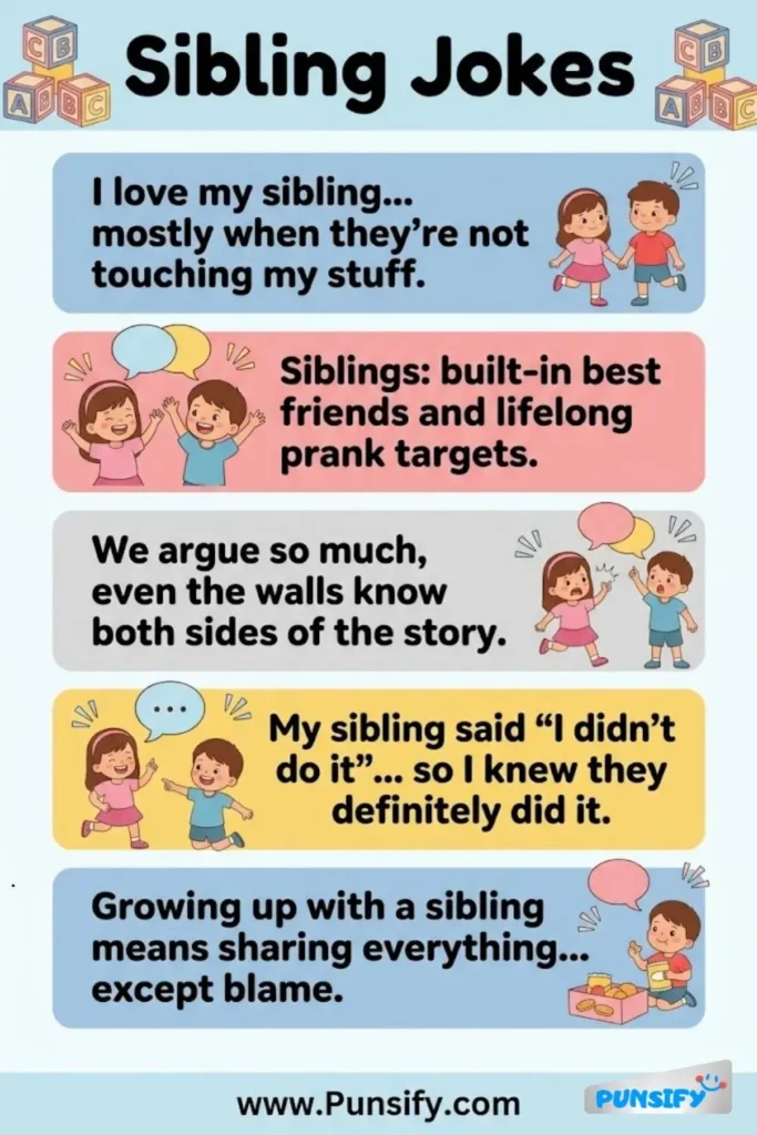Laughter is Sibling Jokes and Puns with a Dash of 149+ Chuckles and Giggles