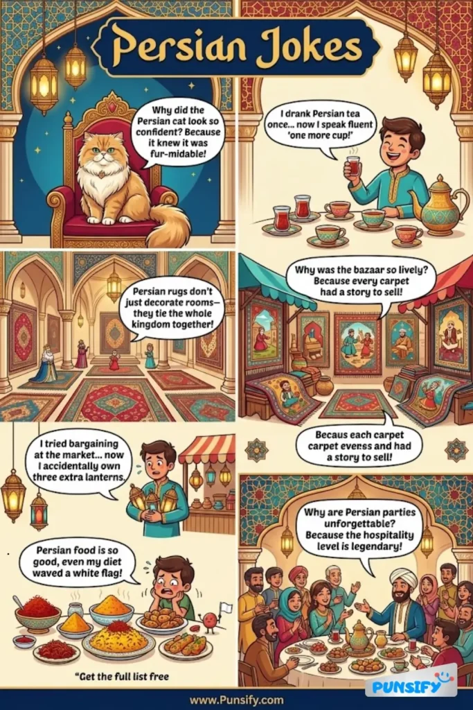 Puns Galore: 157+ Persian Jokes & Puns That&rsquo;ll Leave You in Stitches!